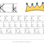 K Is For King Handwriting Practice Printable