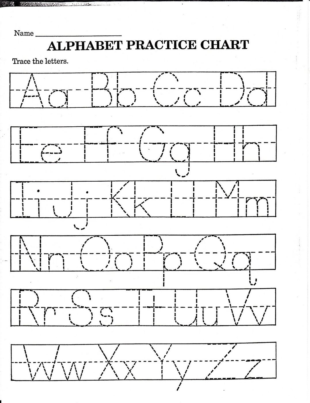 Kindergarten Alphabet Worksheets To Print | Printable