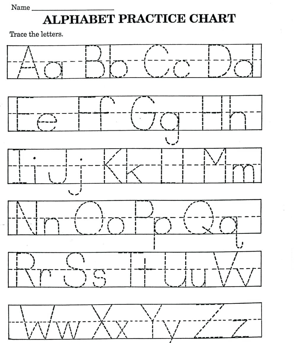 Kindergarten Tracing Worksheets Snapshot Image Of One Page