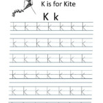 Kindergarten Worksheets: Alphabet Tracing Worksheets - K