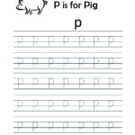 Kindergarten Worksheets: Alphabet Tracing Worksheets - P