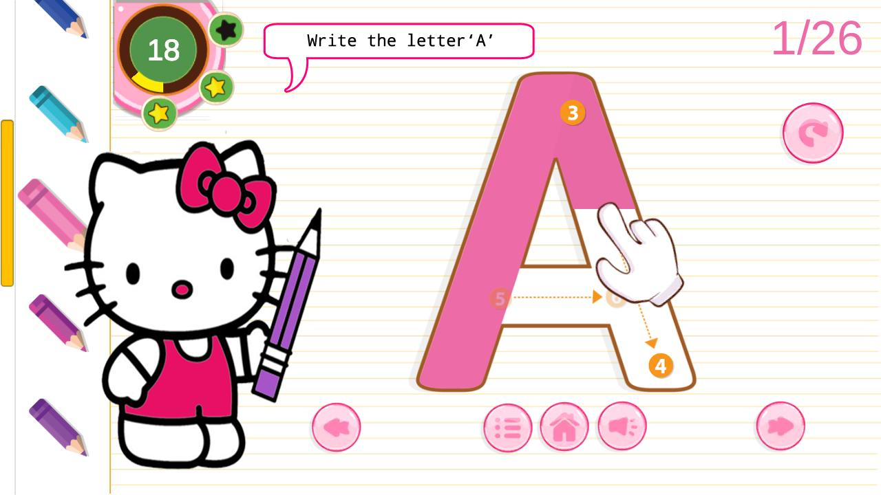 Kitty Cat - Tracing Alphabets And Numbers For Android - Apk