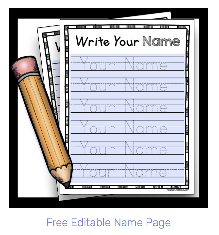 Learn To Write Your Name - Freebie (With Images) | Learning