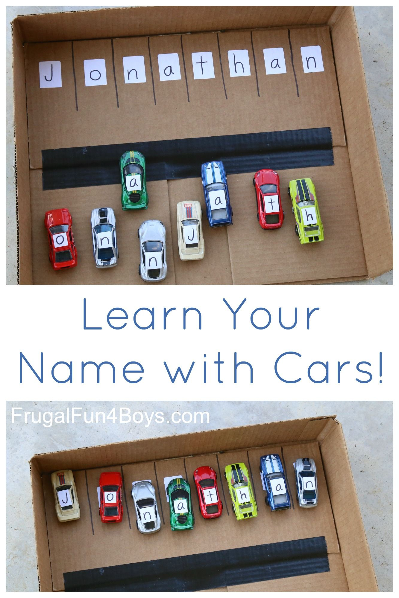 Learn Your Name With Hot Wheels Cars | Toddler Learning