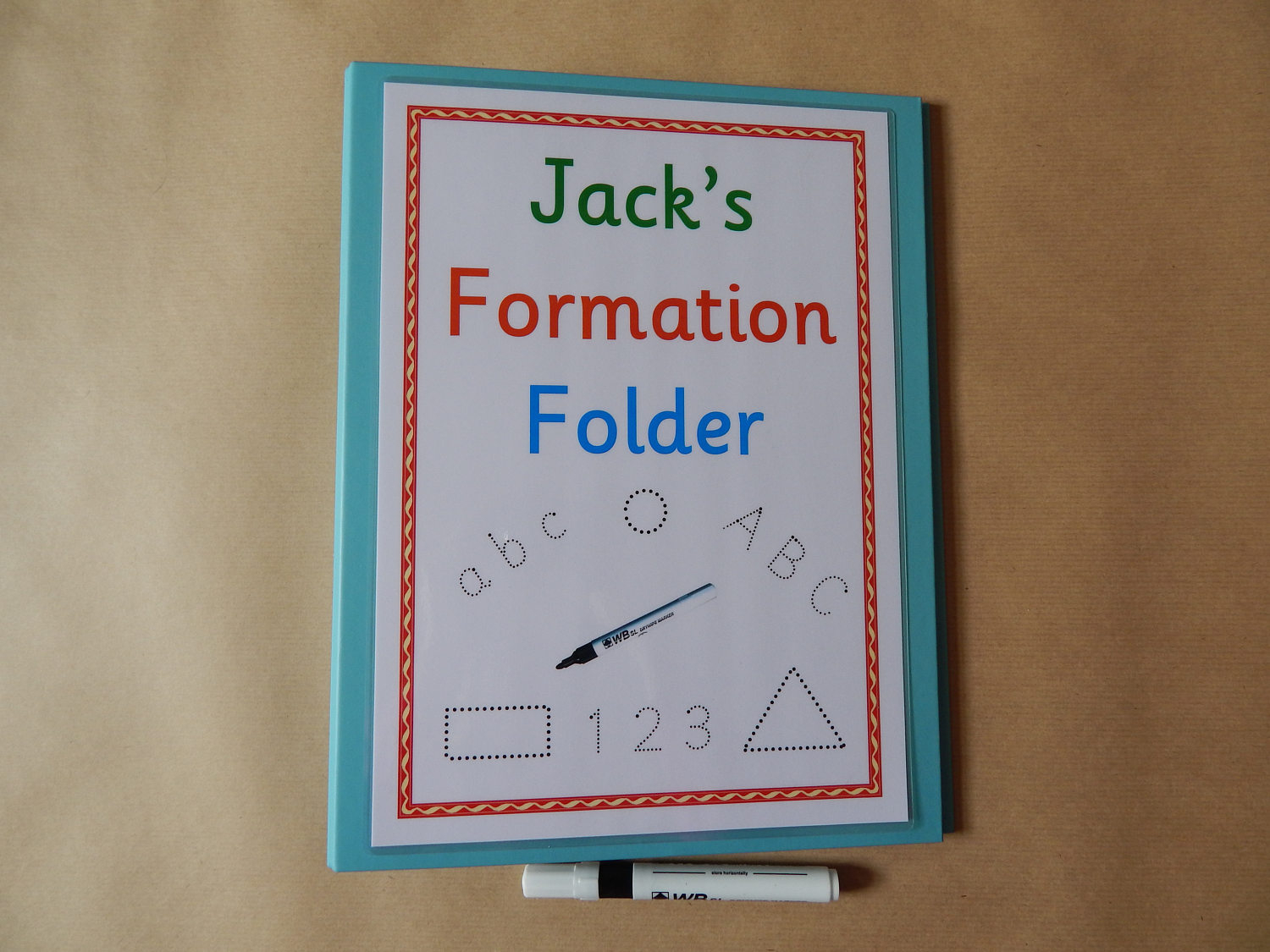 Learning Folder, Tracing Letters, Alphabet, Numbers, Shapes, Name Tracing,  Eyfs, Pre School, Dotted Font, Teaching Resource, Learning