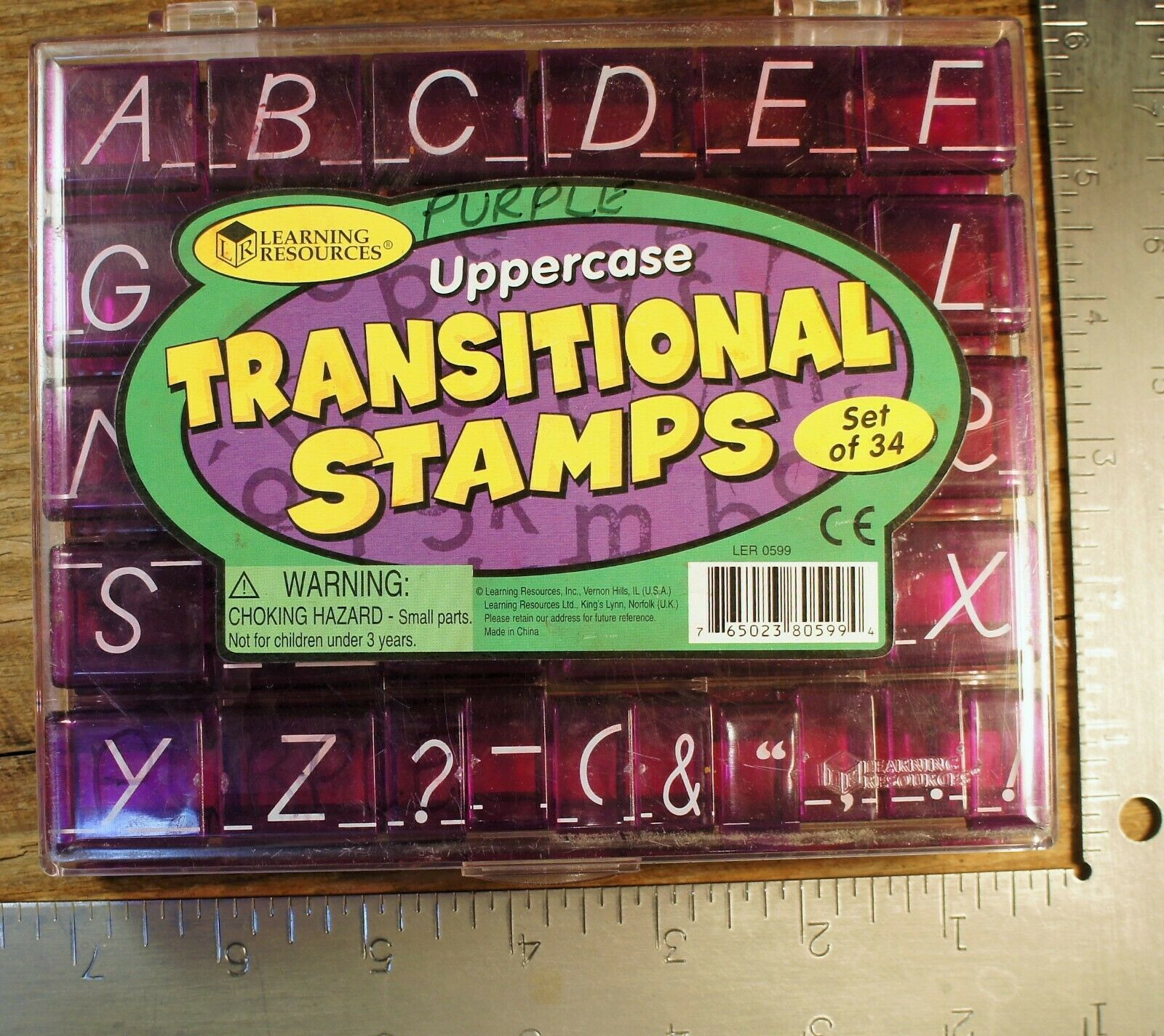 Learning Resources Uppercase Transitional Stamps Set Of 34