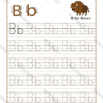 Letter B Alphabet Tracing Book With Example And
