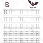 Letter B Alphabet Tracing Book With Example And