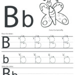 Letter B Tracing Worksheet Preschool - Clover Hatunisi