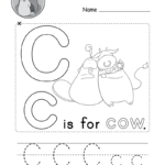 Letter C Alphabet Activity Worksheet - Doozy Moo