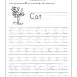 Letter C Worksheets For Kindergarten – Trace Dotted Letters