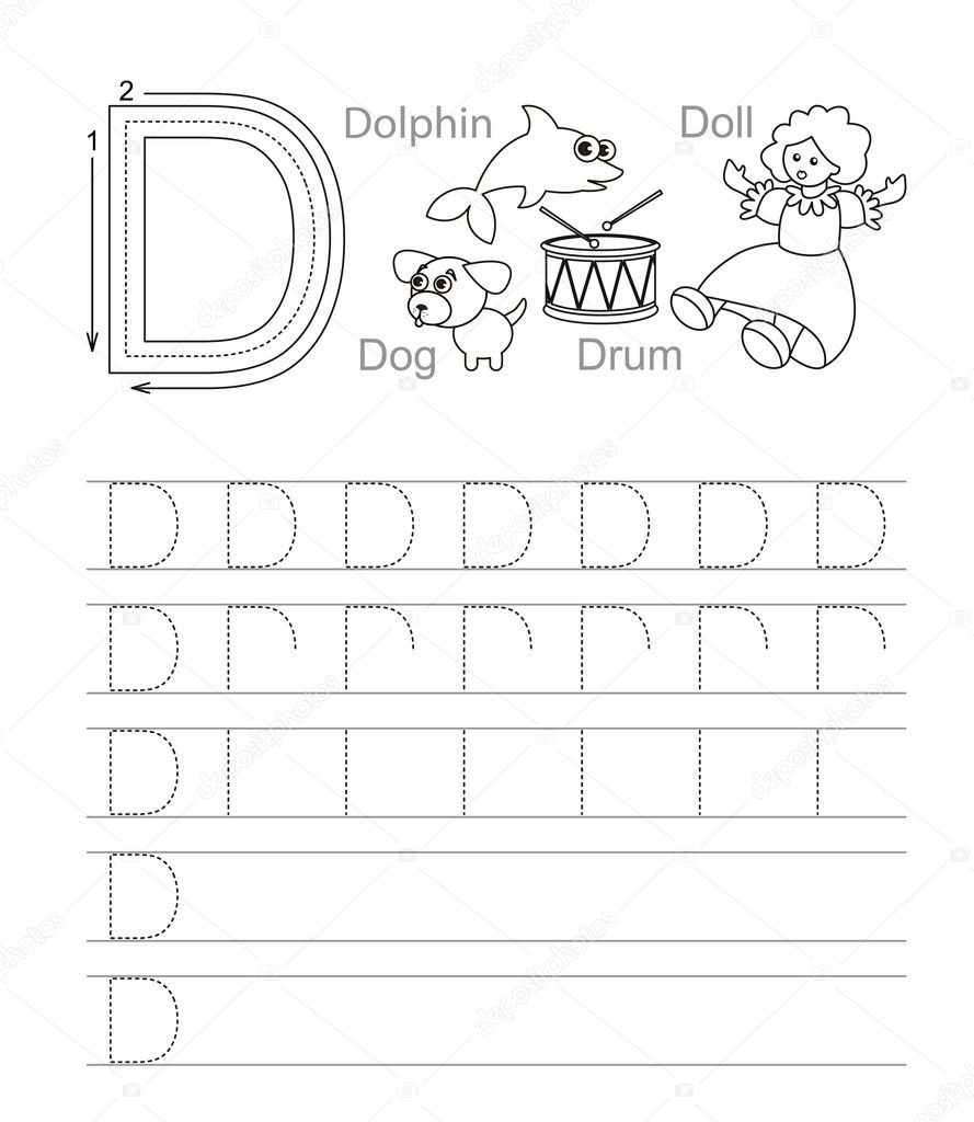 Letter D Handwriting Worksheets لم يسبق له مثيل الصور +