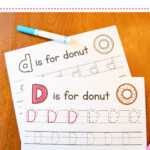 Letter D Tracing Worksheets – Mary Martha Mama
