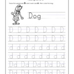 Letter D Worksheets For Kindergarten – Trace Dotted Letters