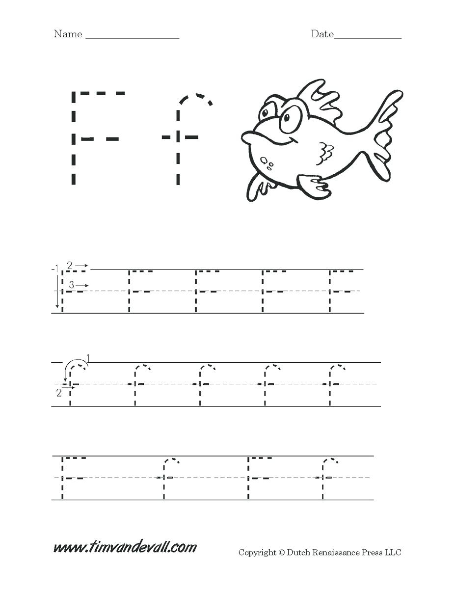 Letter F Tracing Worksheets Letter F Tracing Worksheets