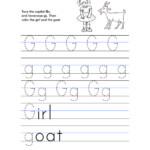 Letter G Worksheet – Tracing And Handwriting