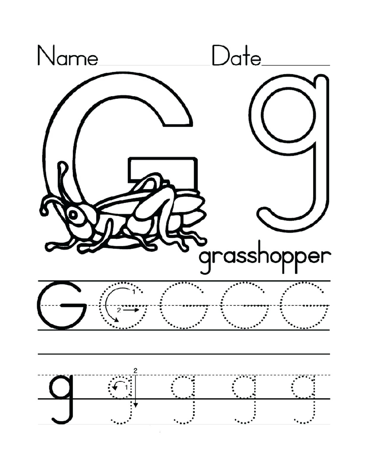 Letter G Worksheets For Preschoolers Letter G Worksheets For