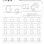 Letter G Writing Practice Worksheet - Free Kindergarten