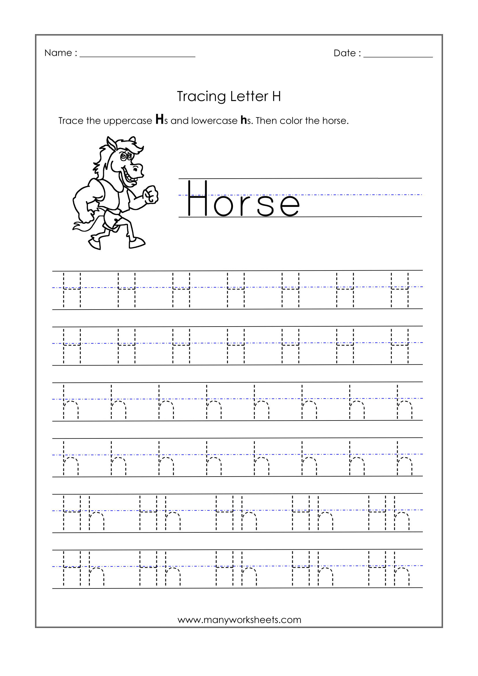 Alphabet Letter Of The Week H Letter H Activities For Printable 