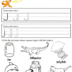 Letter J Tracing Worksheets Preschool | Alphabet Preschool
