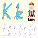 Letter K Tracing Alphabet Worksheets - Download Free Vectors