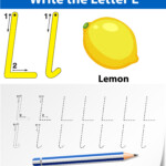 Letter L Tracing Alphabet Worksheets - Download Free Vectors