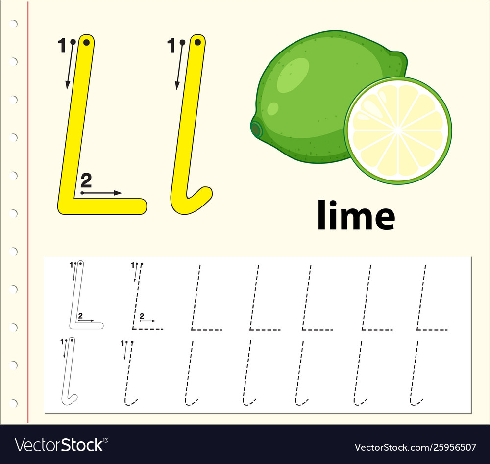 Letter L Tracing Alphabet Worksheets