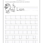 Letter L Worksheets For Kindergarten – Trace Dotted Letters