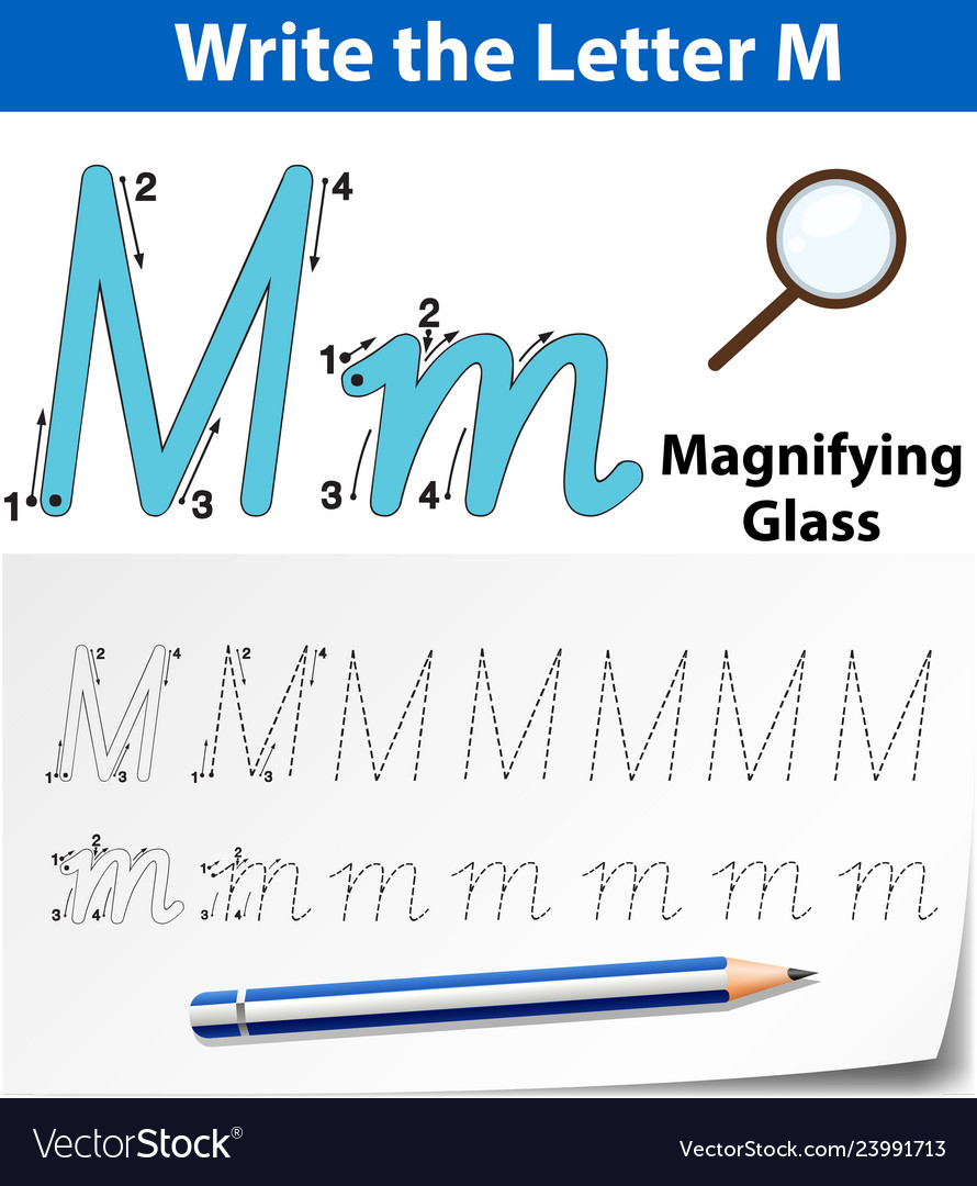 Letter M Tracing Alphabet Worksheets