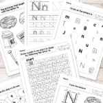 Letter N Worksheets - Alphabet Series - Easy Peasy Learners