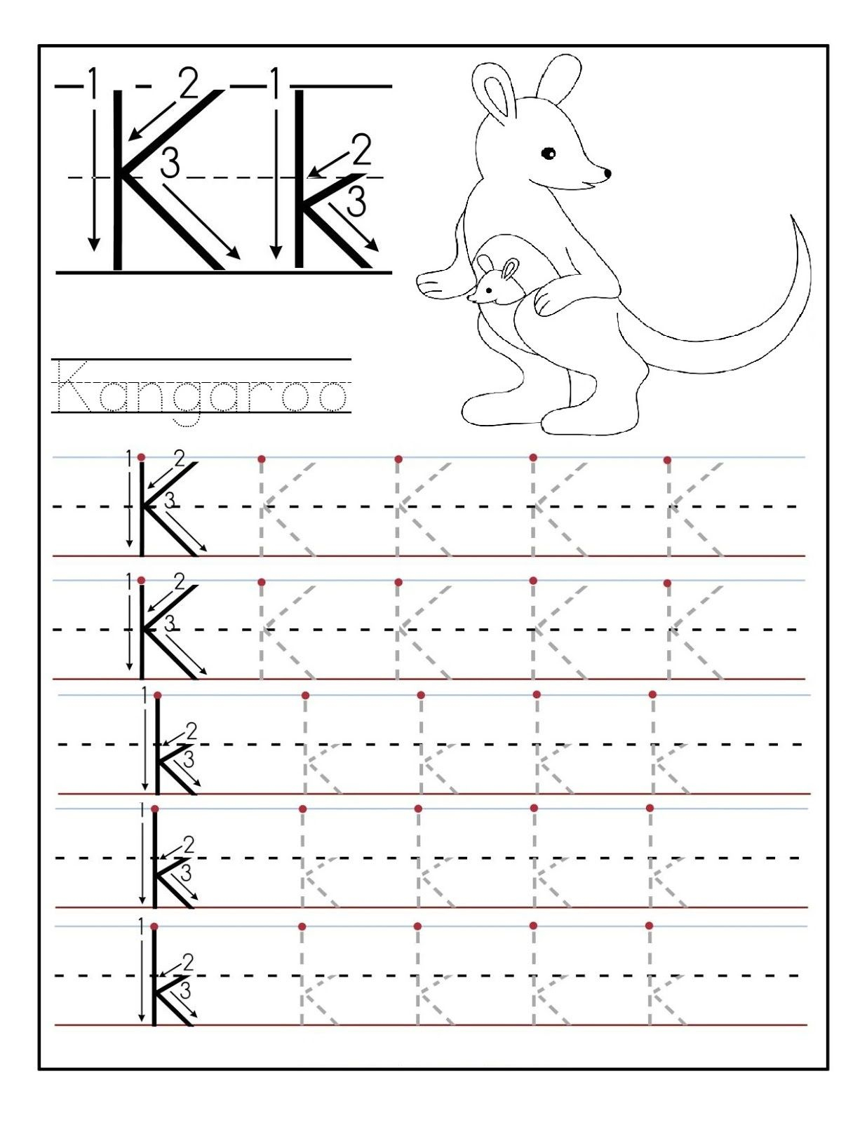 Letter N Worksheets For Preschool And Kindergarten Tracing