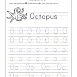 Letter O Worksheets For Kindergarten – Trace Dotted Letters