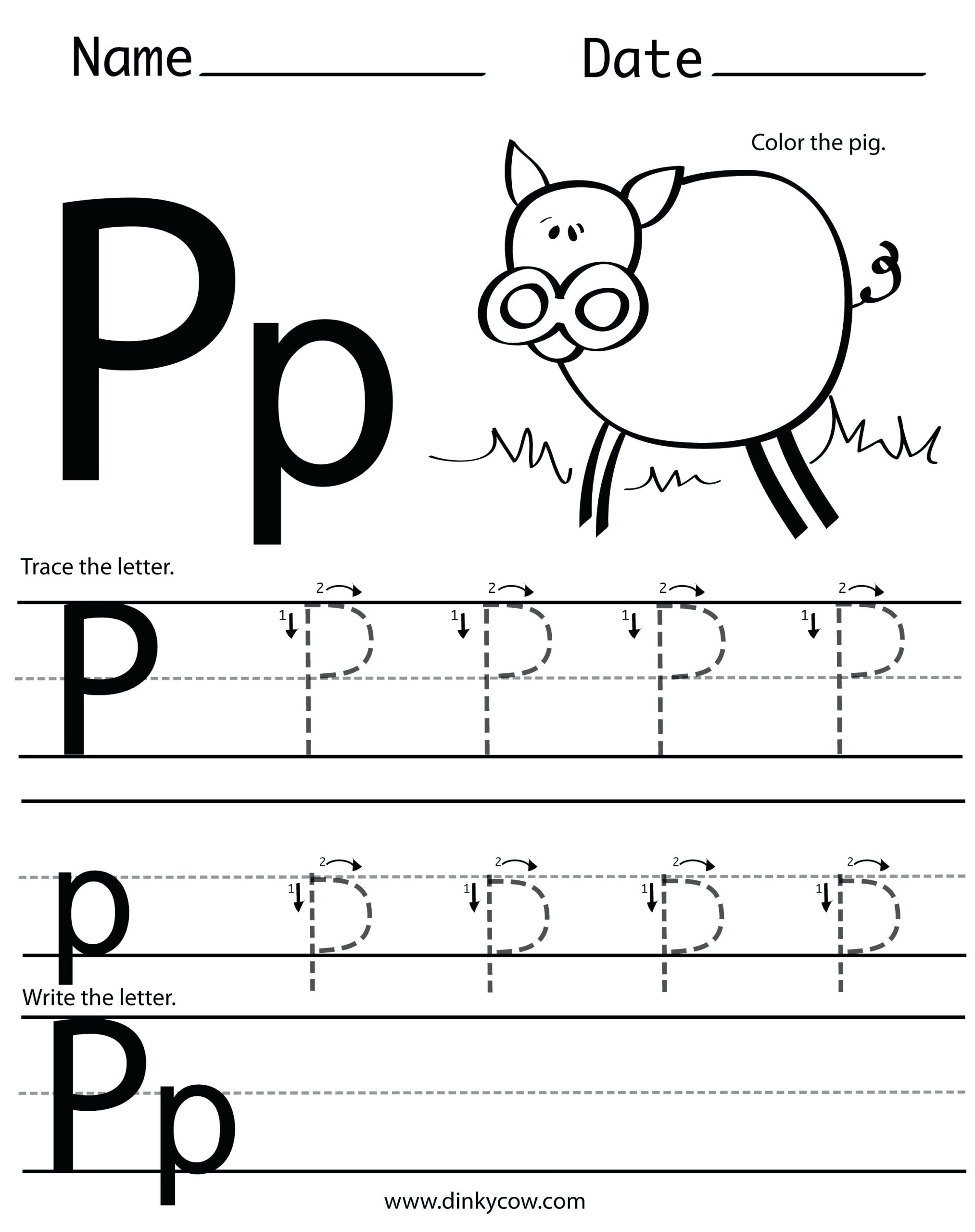 Letter P Preschool Worksheets Kindergarten Worksheets