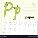Letter P Tracing Alphabet Worksheets