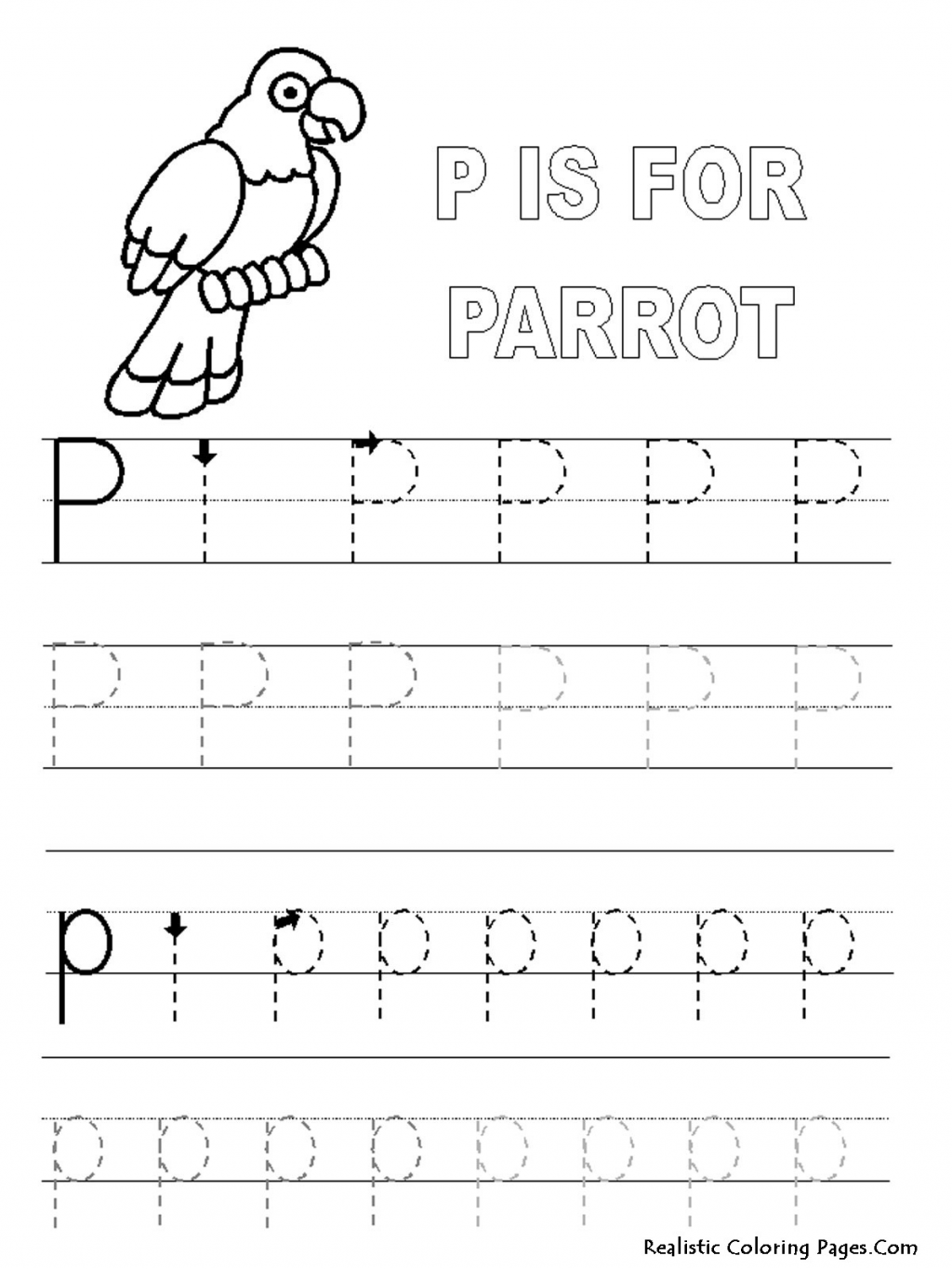 Letter P Worksheets To Learning. Letter P Worksheets