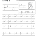 Letter P Writing Worksheet For Kindergarteners. This Series