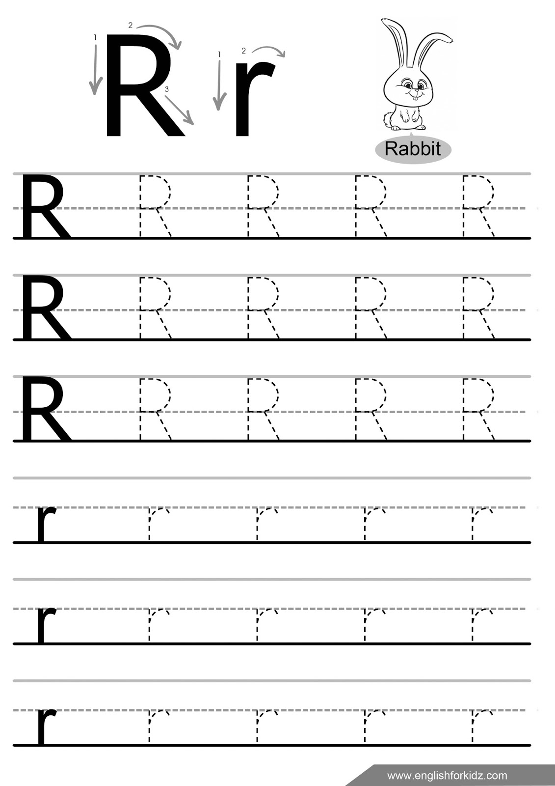 Letter R Preschool Printable Worksheets - Clover Hatunisi