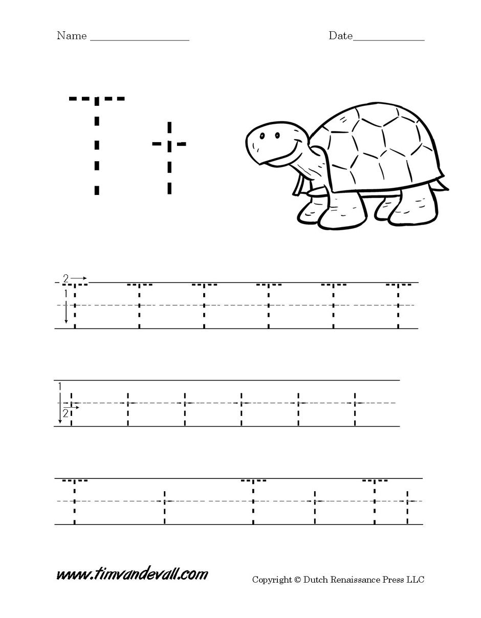 Letter T Worksheet Tim S Printables | Letter T Worksheets