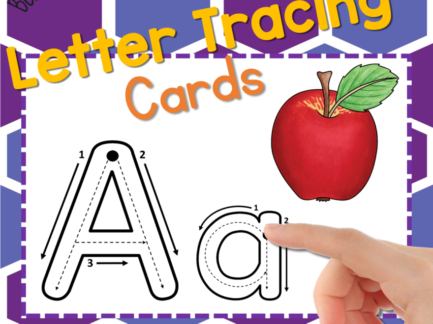 Letter Tracing Cards - Bonkerbots