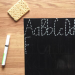 Letter Tracing Chalkboard Diy - Angela Cheatwood