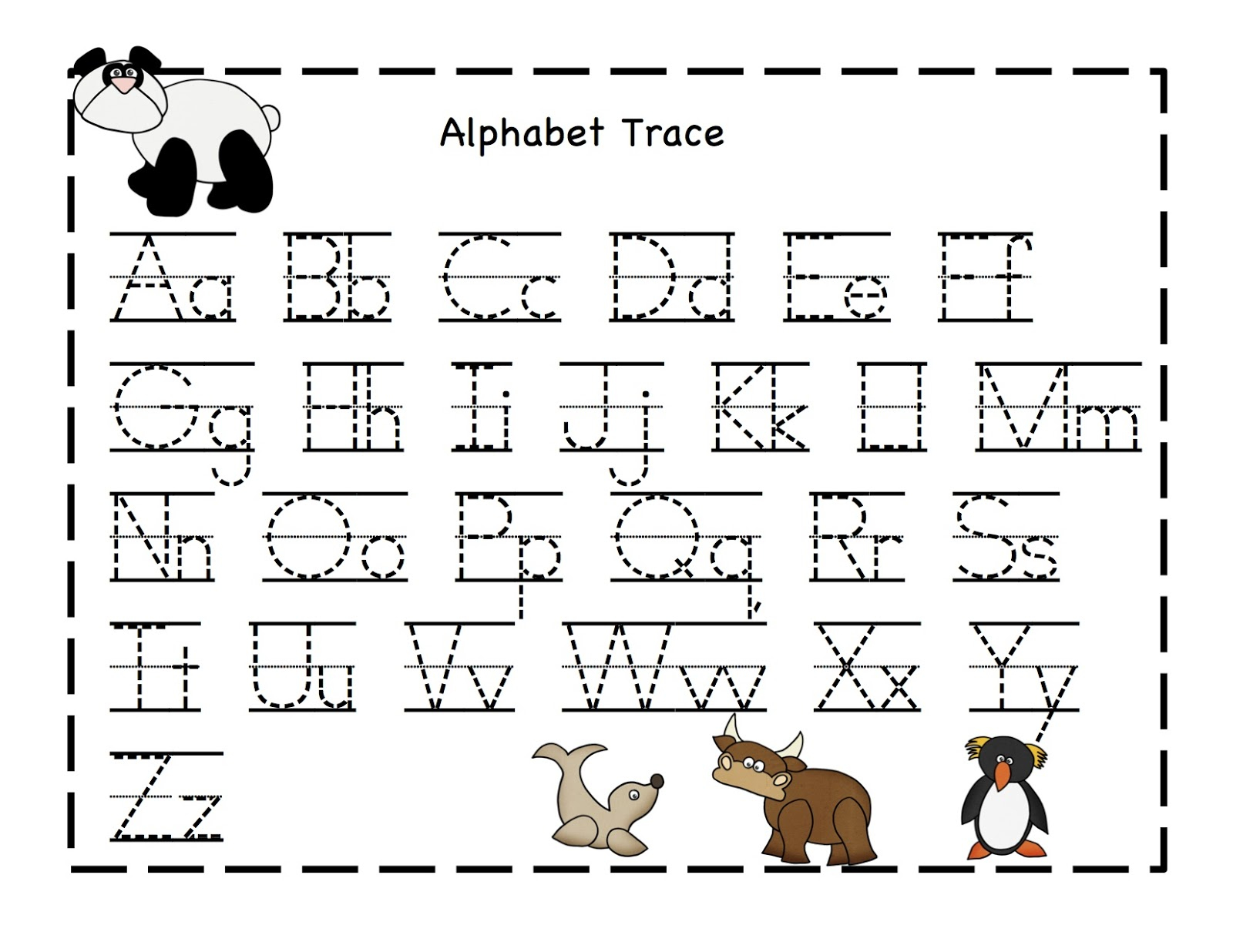 Letter Tracing Preschool Worksheet - Clover Hatunisi