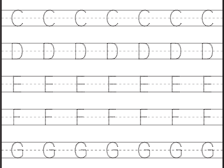 Letter Tracing Sheets Printable | Letter Tracing Worksheets