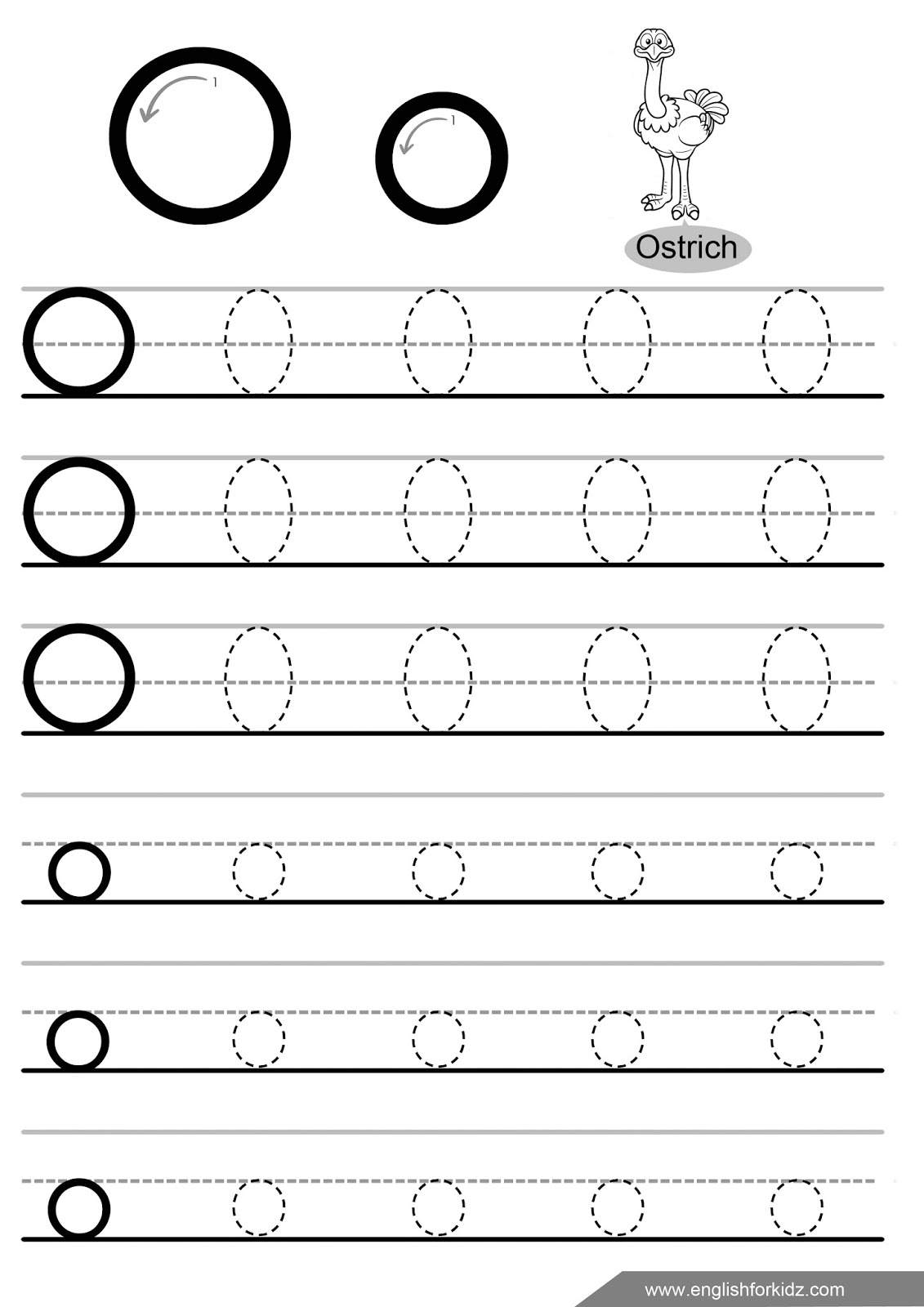 Letter Tracing Worksheets (Letters K - T)