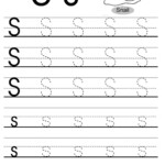 Letter Tracing Worksheets (Letters K - T) | Letter S