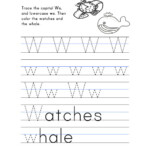 Letter W Worksheet – Tracing And Handwriting