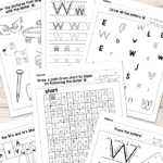 Letter W Worksheets - Alphabet Series - Easy Peasy Learners
