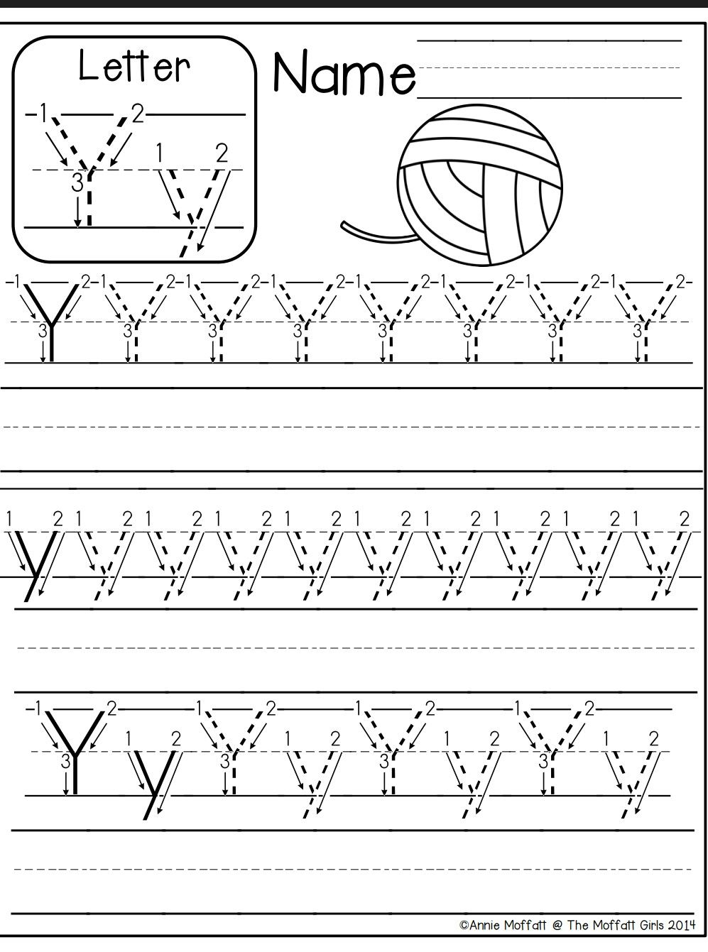 Letter Y Worksheet | Alphabet Preschool, Alphabet Worksheets