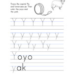 Letter Y Worksheet – Tracing And Handwriting