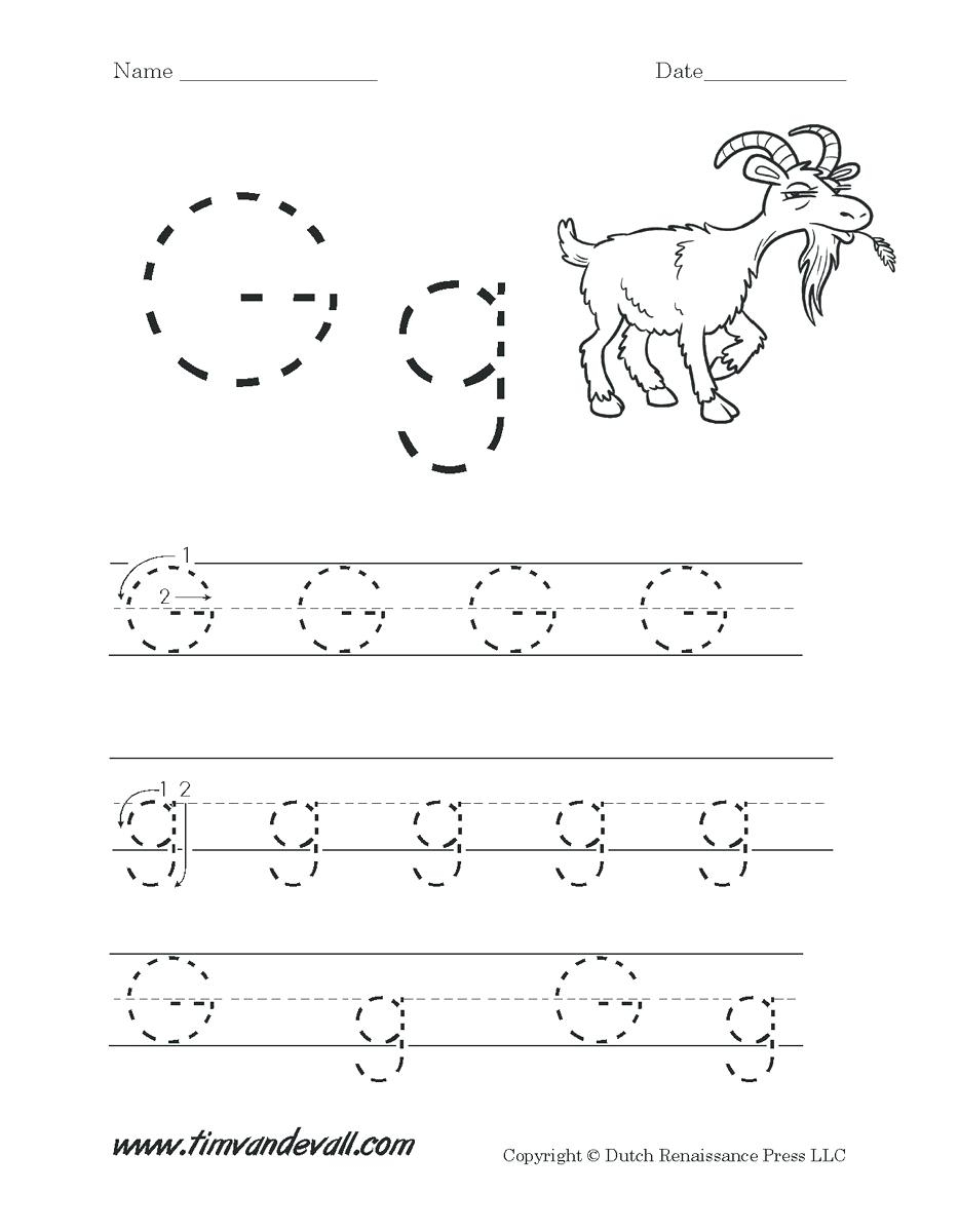 Letters Worksheets For Preschoolers Letter G Worksheets