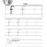 Lowercase Letter &quot;f&quot; Tracing Worksheet - Doozy Moo